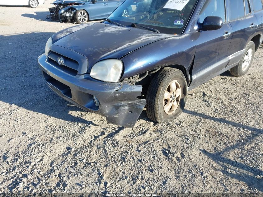 2005 Hyundai Santa Fe Gls/Lx VIN: KM8SC13E65U868061 Lot: 43722255