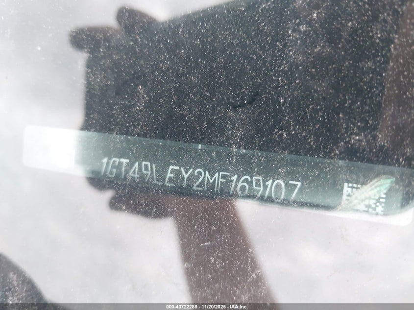 2021 GMC Sierra 2500Hd 4Wd Standard Bed VIN: 1GT49LEY2MF169107 Lot: 43722288