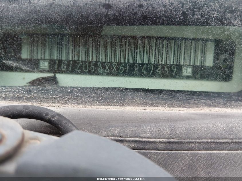 2006 Chevrolet Malibu Ltz VIN: 1G1ZU53886F249459 Lot: 43722484