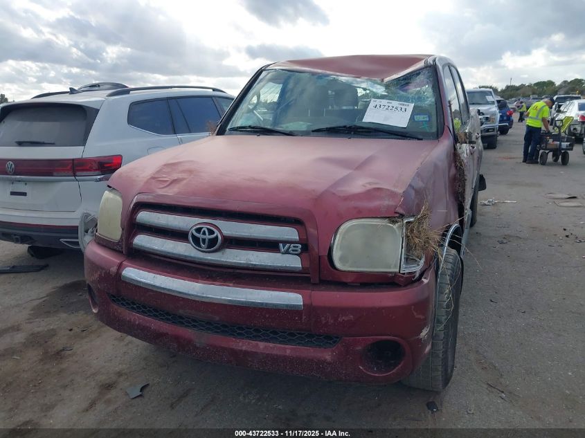 2006 Toyota Tundra Sr5 V8 VIN: 5TBET34186S548473 Lot: 43722533