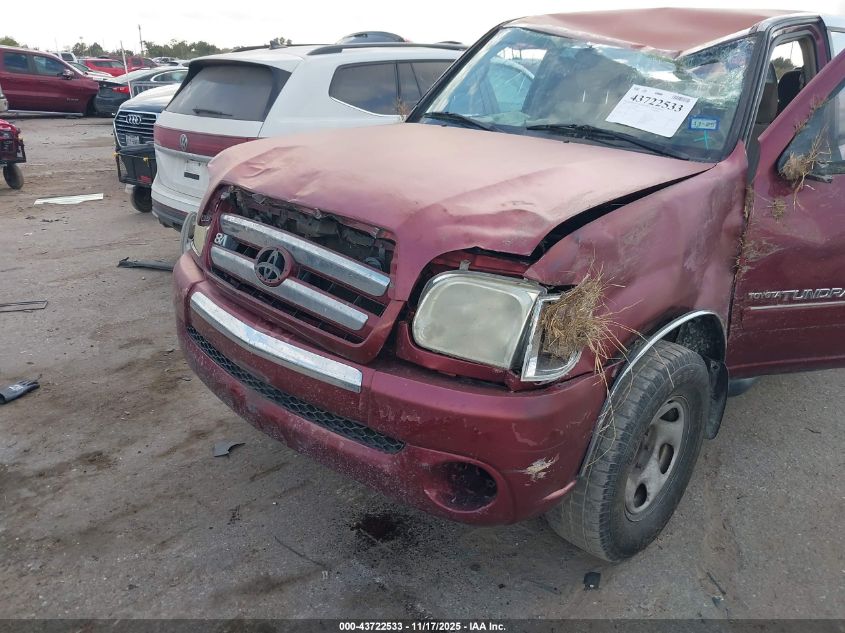 2006 Toyota Tundra Sr5 V8 VIN: 5TBET34186S548473 Lot: 43722533
