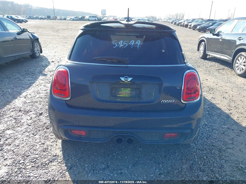 2015 Mini Hardtop Cooper S VIN: WMWXP7C57F2A59599 Lot: 43722574