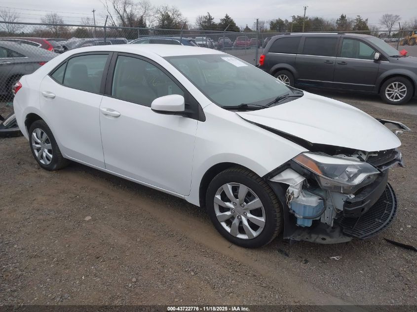 TOYOTA COROLLA L/LE/LE PLS/PRM/S/S PLS