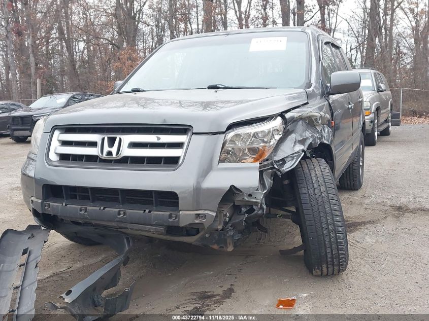 2008 Honda Pilot Vp VIN: 5FNYF18278B003343 Lot: 43722794