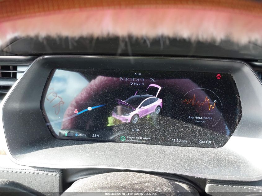 2018 Tesla Model X 100D/75D/P100D VIN: 5YJXCDE26JF141343 Lot: 43722978