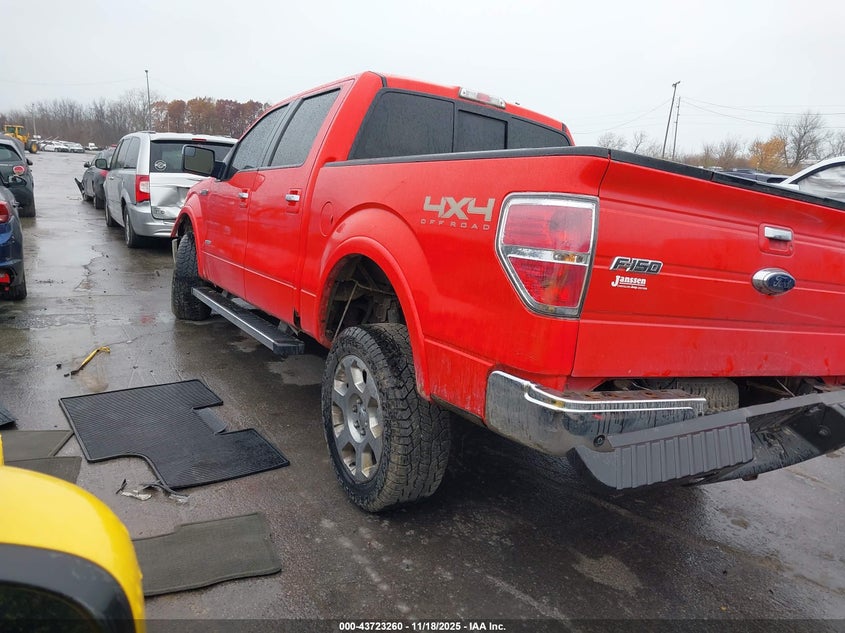 Vin: 1ftfw1et6ckd68614, lot: 44218620, ford f-150 lariat 20123