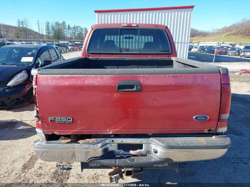 2002 Ford F-250 Lariat/Xl/Xlt VIN: 1FTNW21L42EA63438 Lot: 43723340