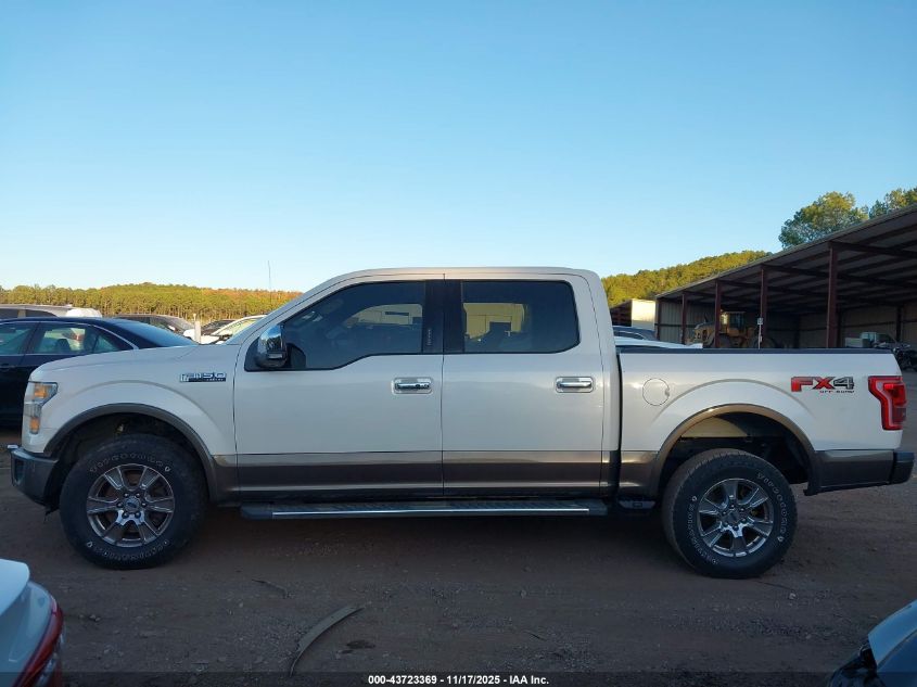 2015 Ford F-150 Lariat VIN: 1FTEW1EF4FFA04744 Lot: 43723369