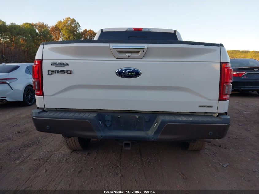 2015 Ford F-150 Lariat VIN: 1FTEW1EF4FFA04744 Lot: 43723369