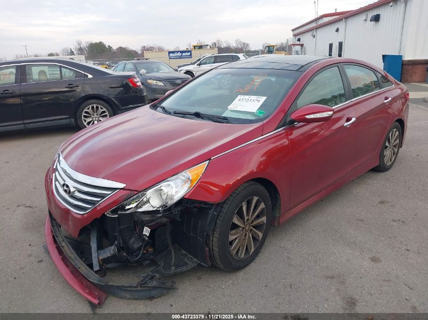2014 Hyundai Sonata Limited VIN: 5NPEC4AC2EH876866 Lot: 43723379