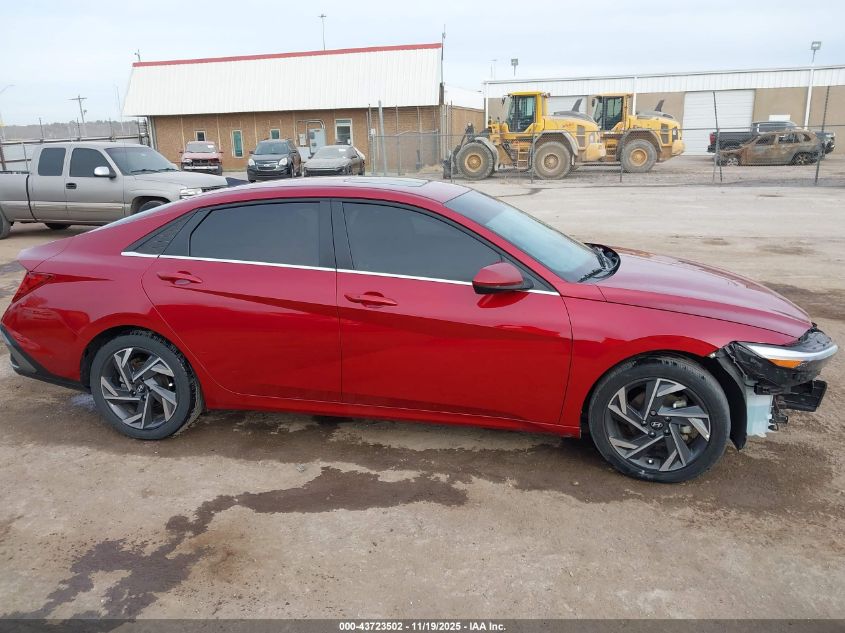 2024 Hyundai Elantra Sel VIN: KMHLS4DG7RU745710 Lot: 43723502