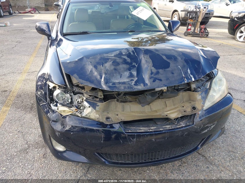 2007 Lexus Is 250 VIN: JTHBK262272035207 Lot: 43723519