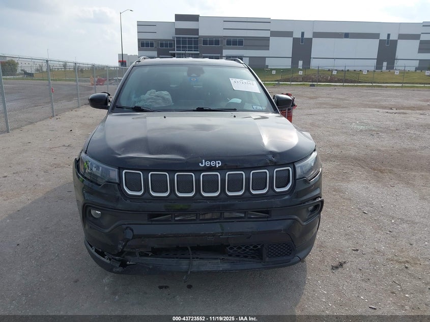 2022 Jeep Compass Latitude Fwd VIN: 3C4NJCBB0NT137940 Lot: 43723552