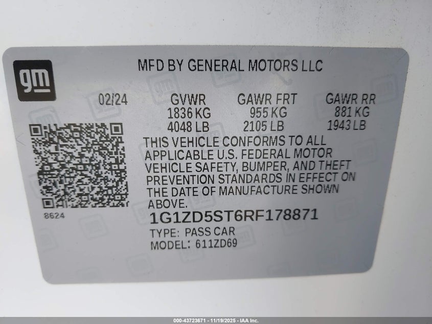 1G1ZD5ST6RF178871 2024 CHEVROLET MALIBU photo no. 9