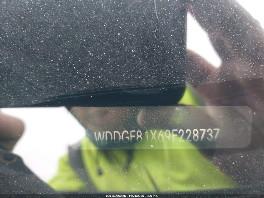 2009 Mercedes-Benz C 300 VIN: WDDGF81X69F228737 Lot: 43723826