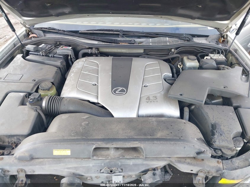 2003 Lexus Ls 430 VIN: JTHBN30F830123726 Lot: 43723841
