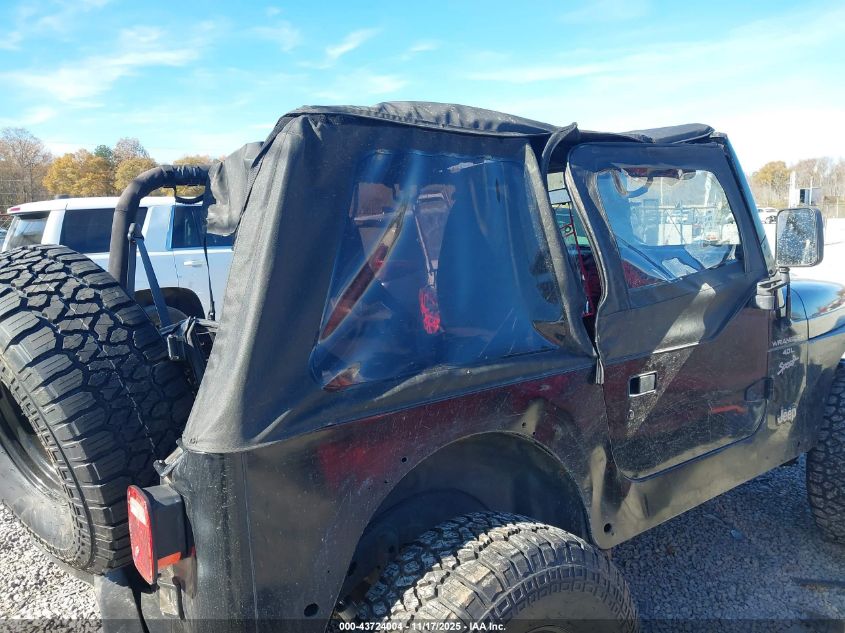 2000 Jeep Wrangler Sport VIN: 1J4FA49S5YP776043 Lot: 43724004