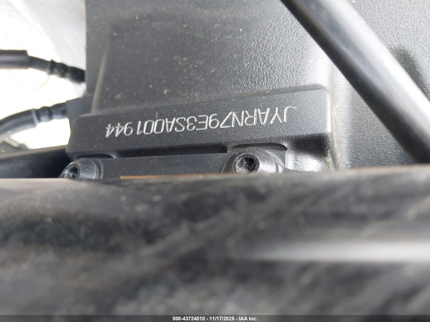 2025 Yamaha Mtn1000 VIN: JYARN79E3SA001944 Lot: 43724010