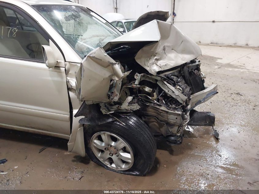 2001 Toyota Highlander V6 VIN: JTEHF21A610036762 Lot: 43724178