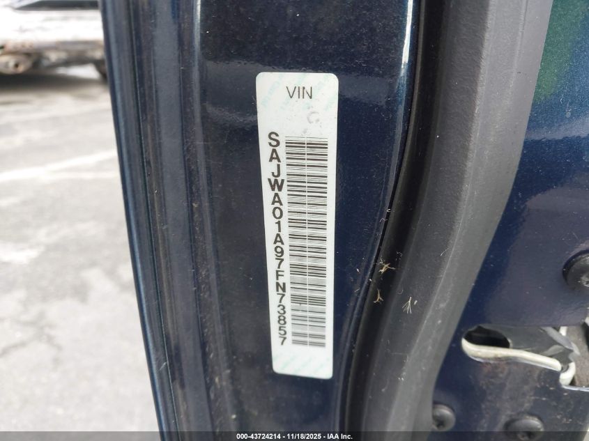 2007 Jaguar S-Type 3.0 V6 VIN: SAJWA01A97FN73857 Lot: 43724214