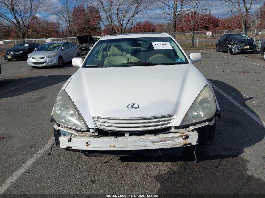 2004 Lexus Es 330 VIN: JTHBA30G145037408 Lot: 43724223