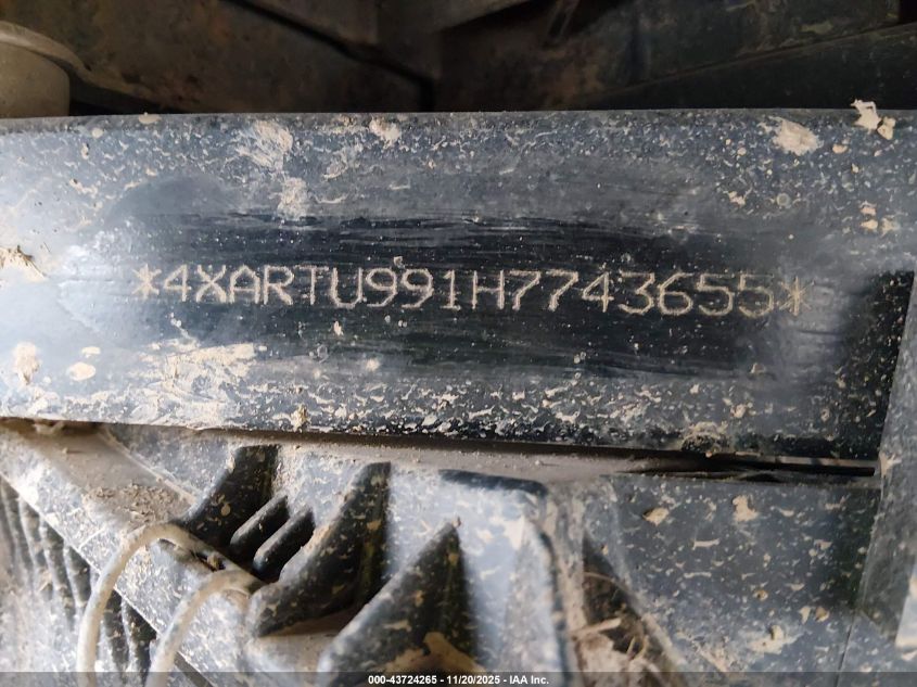 2017 Polaris Ranger Xp 1000 Eps Ranch/Nstar VIN: 4XARTU991H7743655 Lot: 43724265