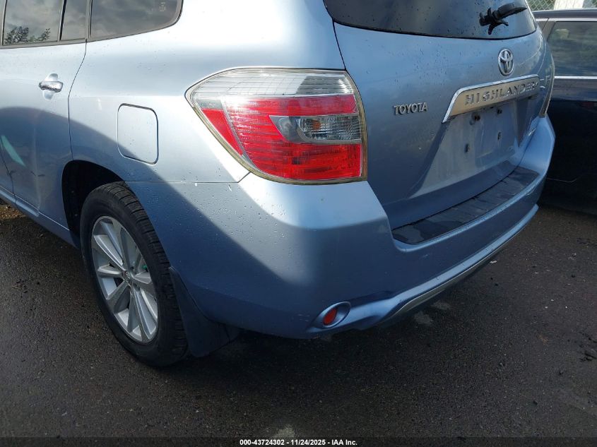 2009 Toyota Highlander Hybrid Limited VIN: JTEEW44A592029974 Lot: 43724302