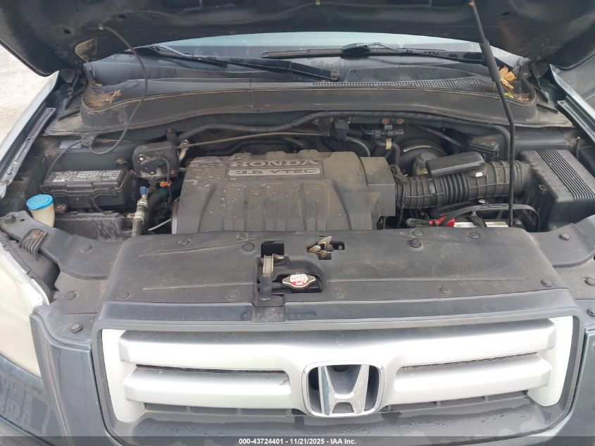 2006 Honda Pilot Ex-L VIN: 2HKYF18776H557394 Lot: 43724401