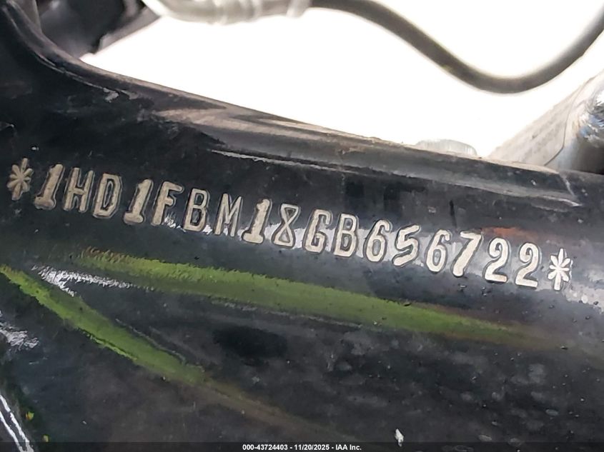 2016 Harley-Davidson Flhr Road King VIN: 1HD1FBM18GB656722 Lot: 43724403