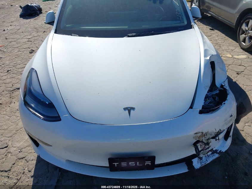 2022 Tesla Model 3 Long Range Dual Motor All-Wheel Drive VIN: 5YJ3E1EB1NF257837 Lot: 43724609