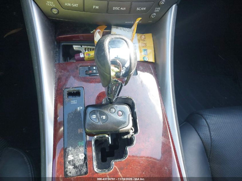 2008 Lexus Is 250 VIN: JTHBK262185068943 Lot: 43724761