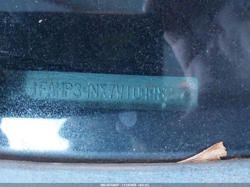 2007 Ford Focus S/Se/Ses VIN: 1FAHP34NX7W104482 Lot: 43724847