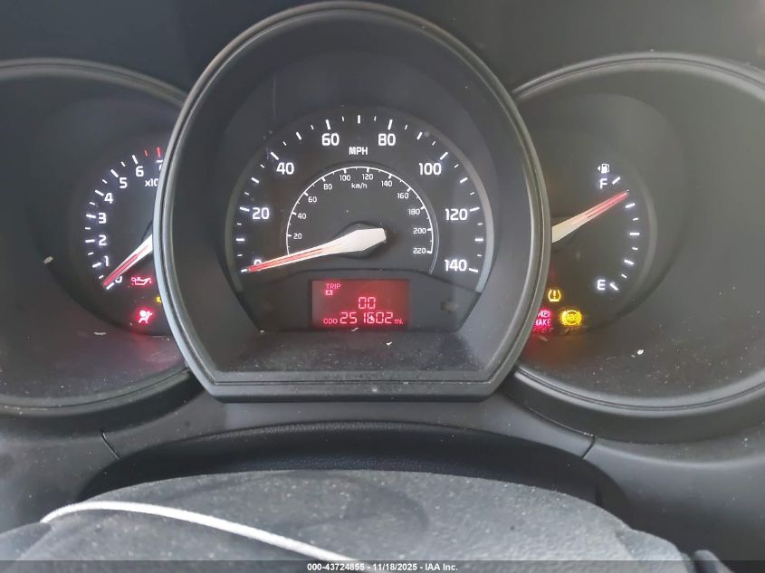 2013 Kia Rio Lx VIN: KNADM4A32D6242438 Lot: 43724855