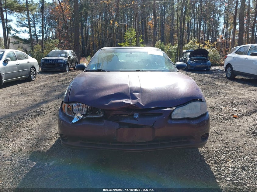 2003 Chevrolet Monte Carlo Ls VIN: 2G1WW12E439442788 Lot: 43724890