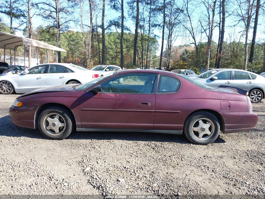 2003 Chevrolet Monte Carlo Ls VIN: 2G1WW12E439442788 Lot: 43724890