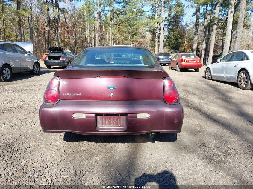 2003 Chevrolet Monte Carlo Ls VIN: 2G1WW12E439442788 Lot: 43724890