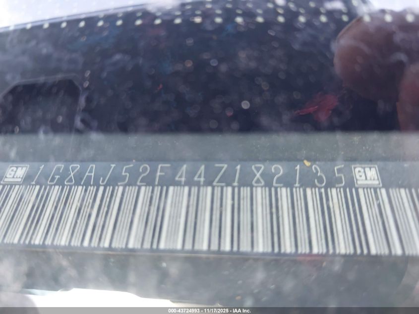 2004 Saturn Ion 2 VIN: 1G8AJ52F44Z182135 Lot: 43724993