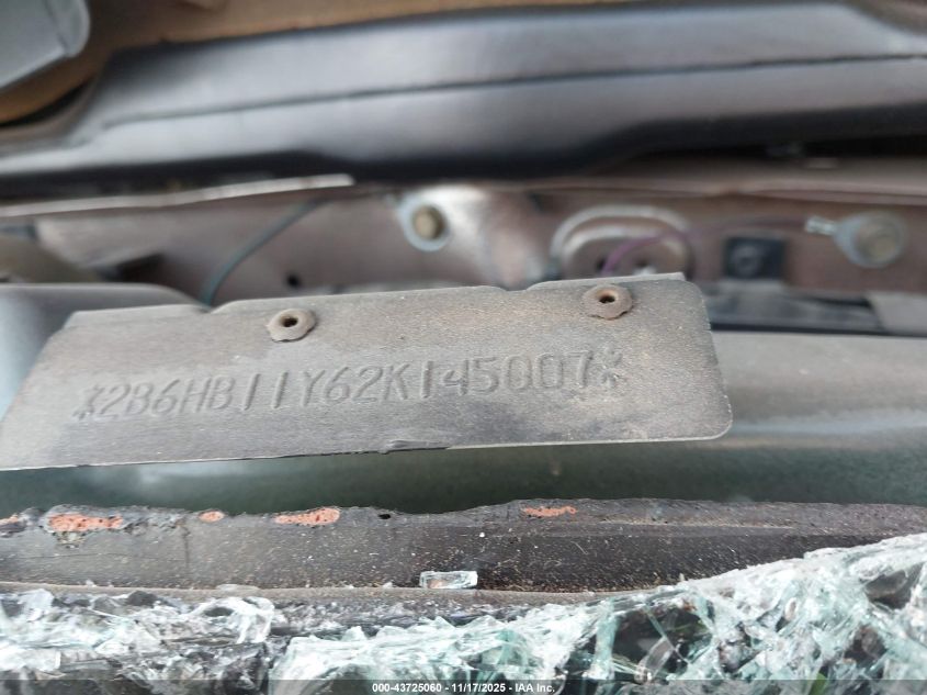 2002 Dodge Ram Van 1500 Conversion VIN: 2B6HB11Y62K145007 Lot: 43725060