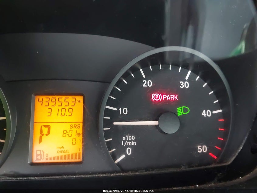 2011 Mercedes-Benz Sprinter 2500 High Roof VIN: WD3PE8CB5B5558096 Lot: 43725072