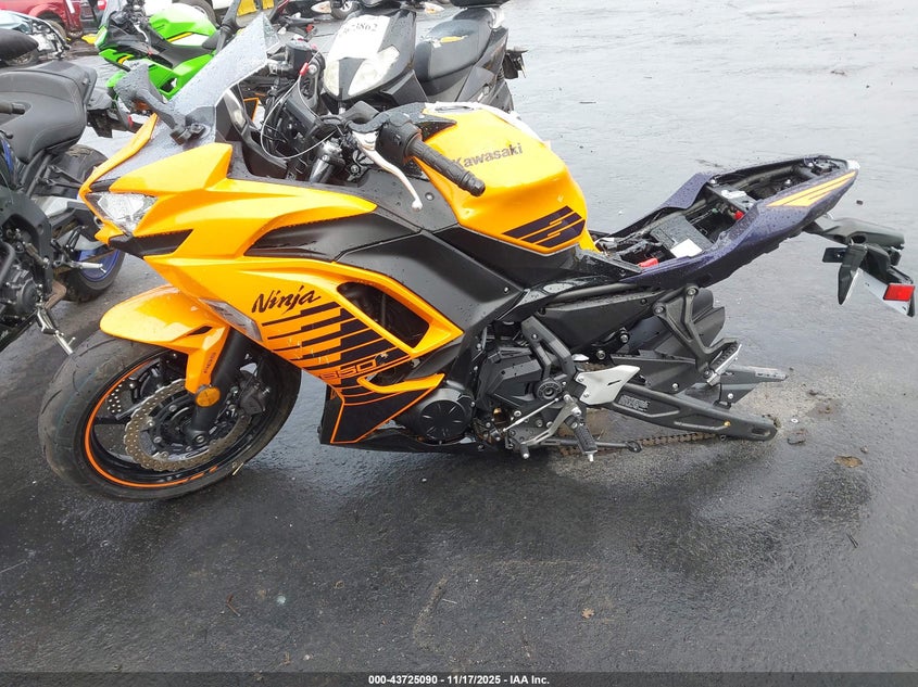 2025 Kawasaki Ex650 P VIN: ML5EXEP14SDAE8571 Lot: 43725090