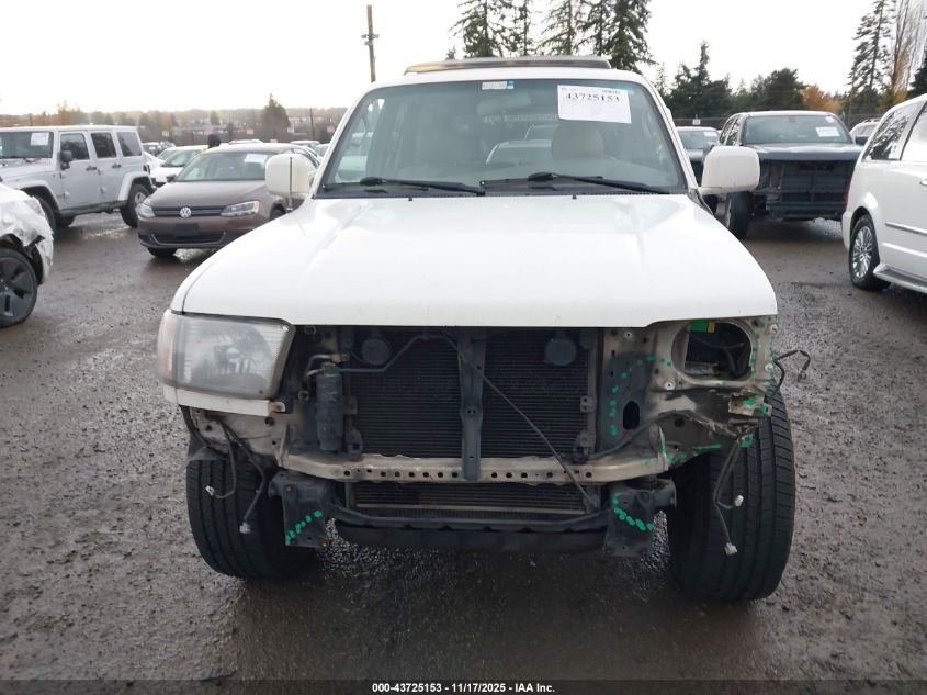 1999 Toyota 4Runner Limited V6 VIN: JT3HN87R1X0199274 Lot: 43725153