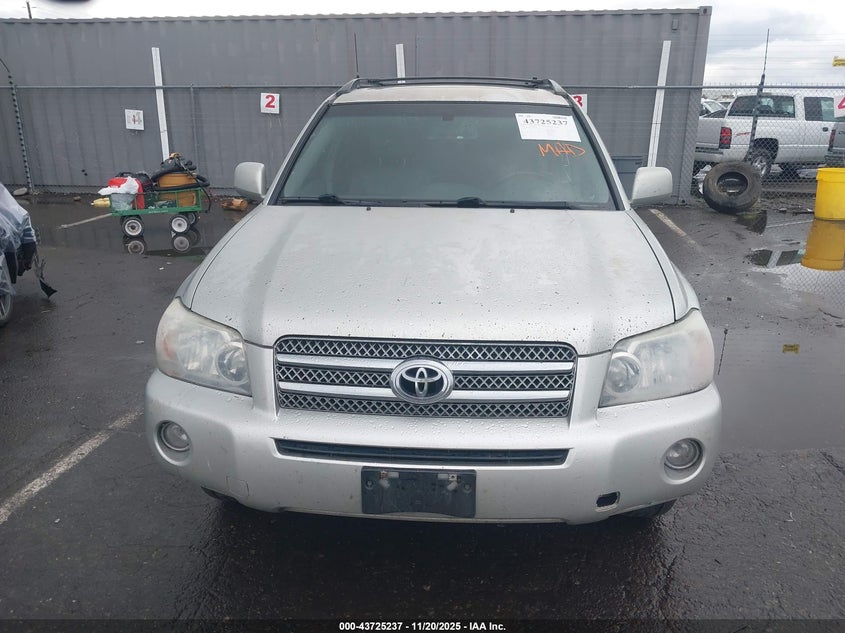 2006 Toyota Highlander Hybrid Limited V6 VIN: JTEEW21A060021068 Lot: 43725237