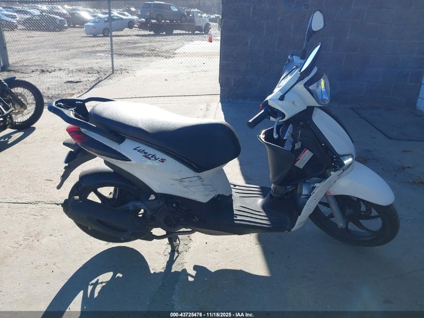 2024 Piaggio Liberty 150/150 S VIN: ZAPM898GXR7004995 Lot: 43725476