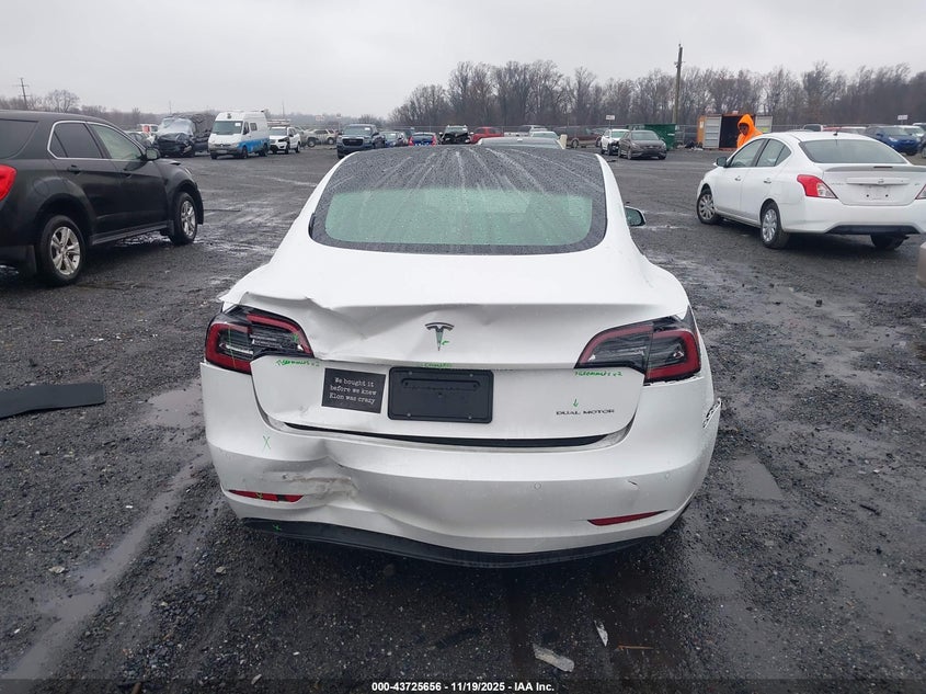 2021 Tesla Model 3 Long Range Dual Motor All-Wheel Drive VIN: 5YJ3E1EB8MF032863 Lot: 43725656