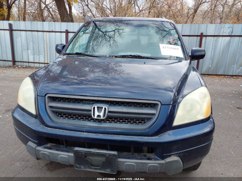 2004 Honda Pilot Ex-L VIN: 2HKYF18594H529513 Lot: 43725665