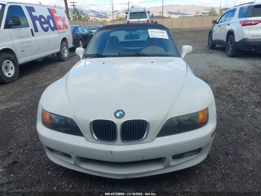 1996 BMW Z3 1.9 VIN: 4USCH7323TLB66556 Lot: 43725680