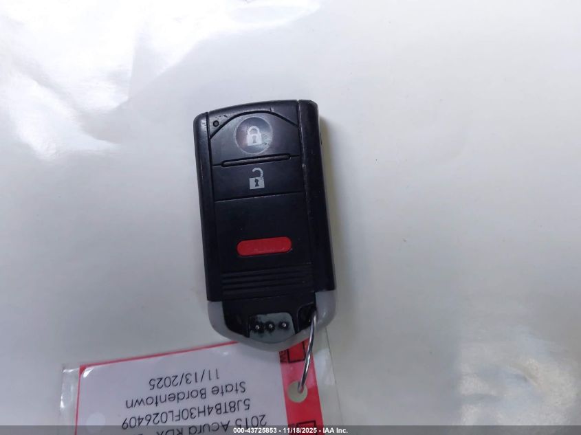 2015 Acura Rdx VIN: 5J8TB4H30FL026409 Lot: 43725853