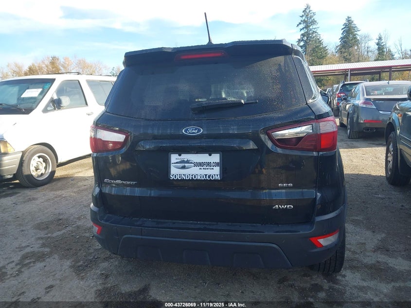 2019 Ford Ecosport Ses VIN: MAJ6S3JL6KC297586 Lot: 43726069