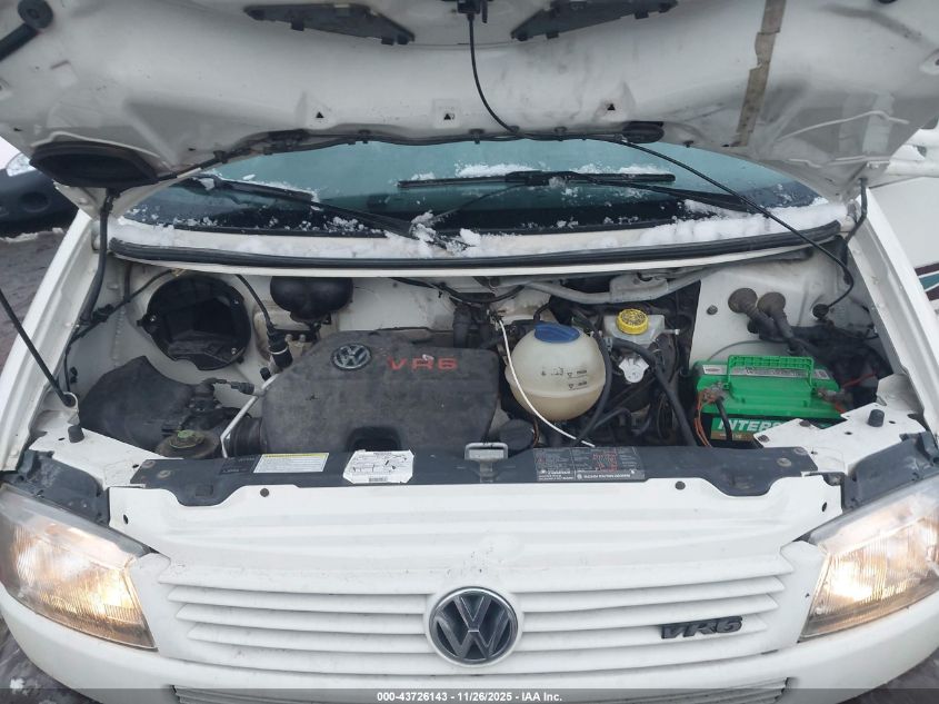 2000 Volkswagen Rialta Mv VIN: WV3AH2703XH147016 Lot: 43726143