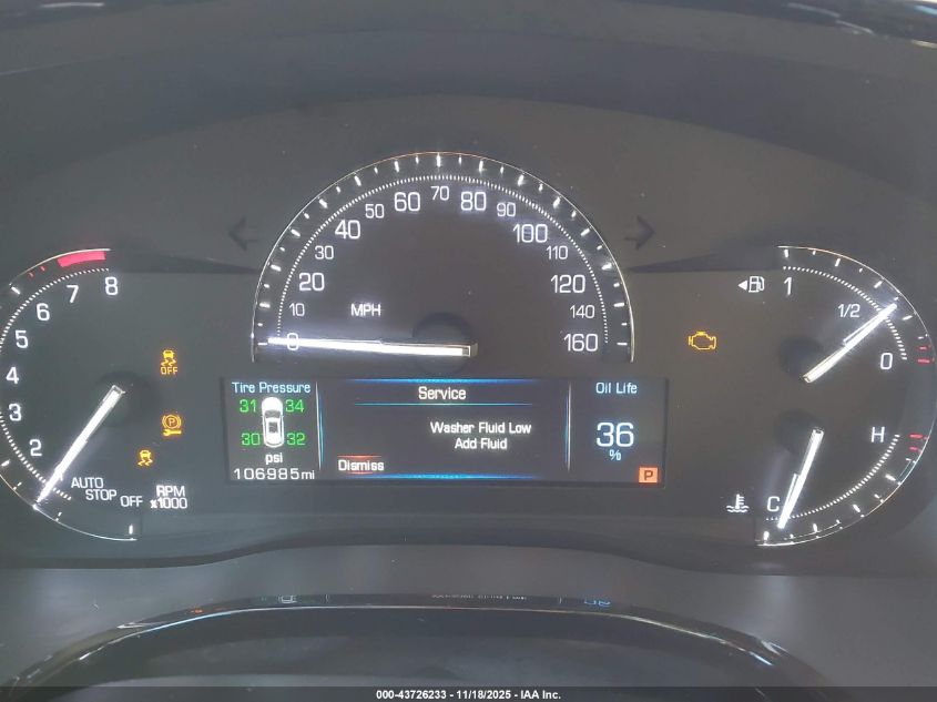 2018 Cadillac Xt5 Standard VIN: 1GYKNARS6JZ163568 Lot: 43726233